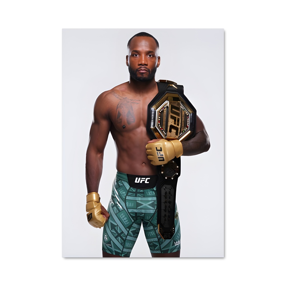 Poster Leon de edwards – affiche MMA